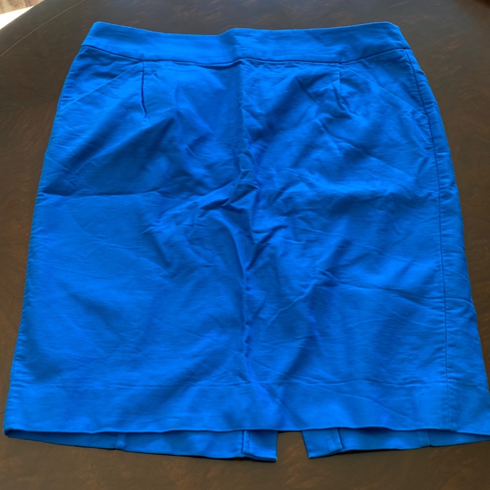 J.crew pencil skirt in blue